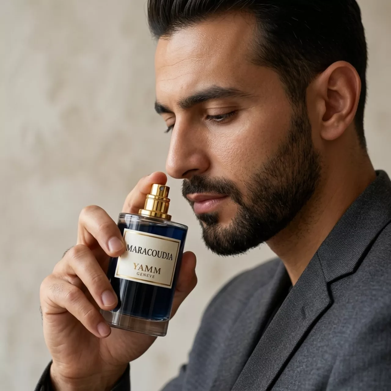 Maracoudja extrait de parfum mixte YAMM Genève inspiré de Oud Maracuja aux notes de tête Fruit de la passion, Notes fruitées, Rose de Turquie, Safran, cœur Oud, Benjoin, Feuille de patchouli d’Indonésie et fond Cuir, Bois d’Akigala, Ambre, Vanille, Ciste visuel 07