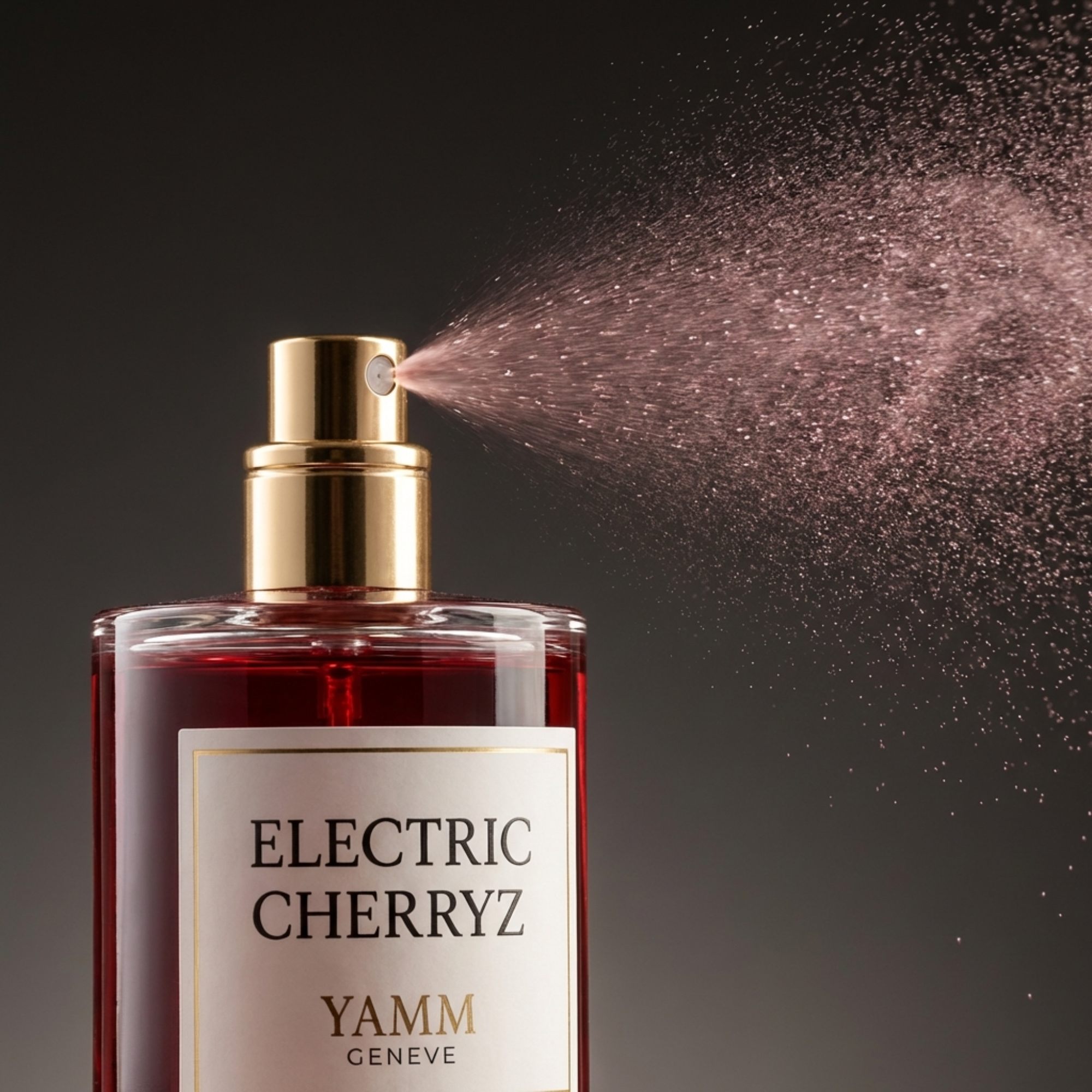 Electric Cherryz extrait de parfum mixte YAMM Genève inspiré de Electric Cherry aux notes de tête Cerise, Gingembre, cœur Jasmin Sambac et fond Poivre rose, Musc, Ambrettolide visuel 06