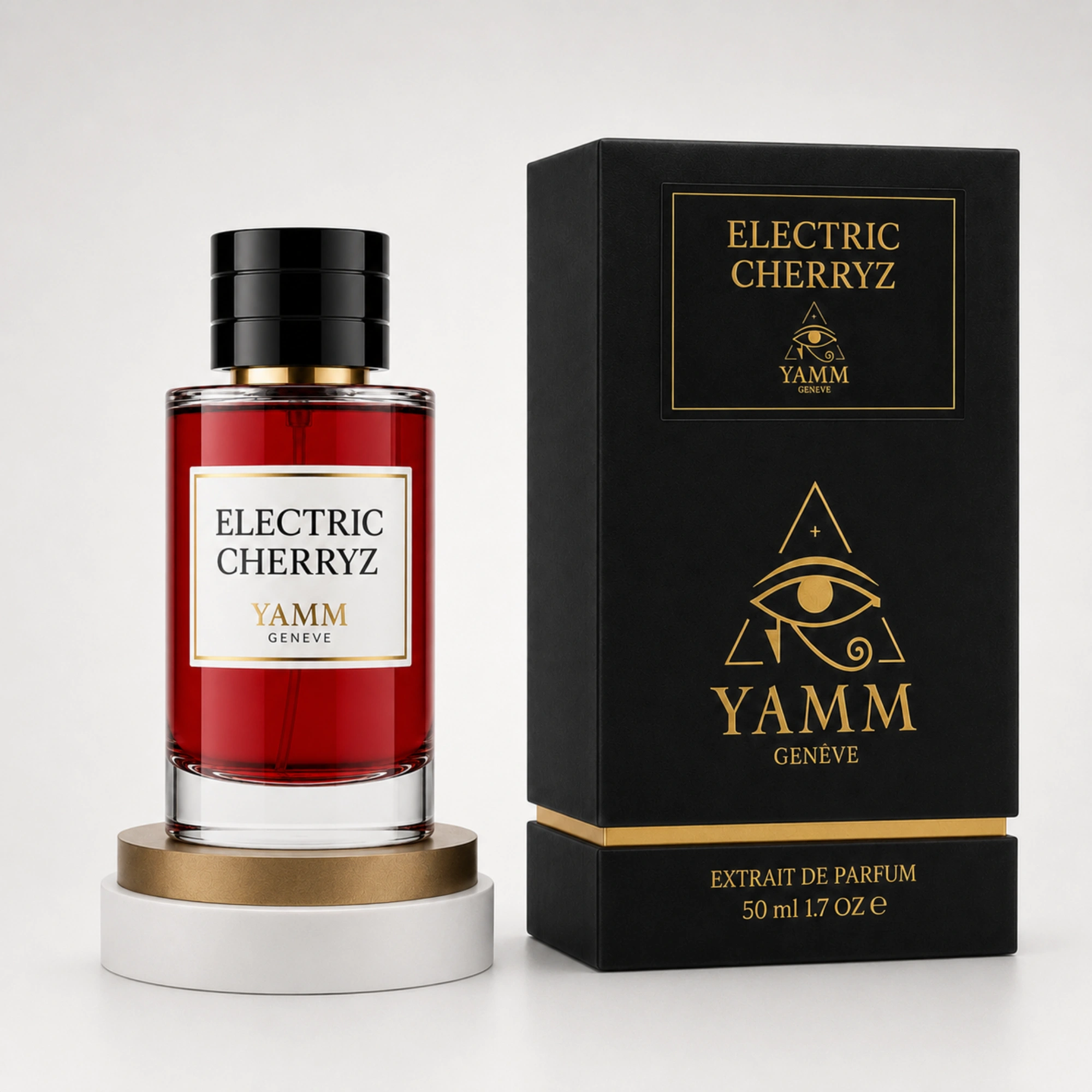 Electric Cherryz extrait de parfum mixte YAMM Genève inspiré de Electric Cherry aux notes de tête Cerise, Gingembre, cœur Jasmin Sambac et fond Poivre rose, Musc, Ambrettolide visuel 04