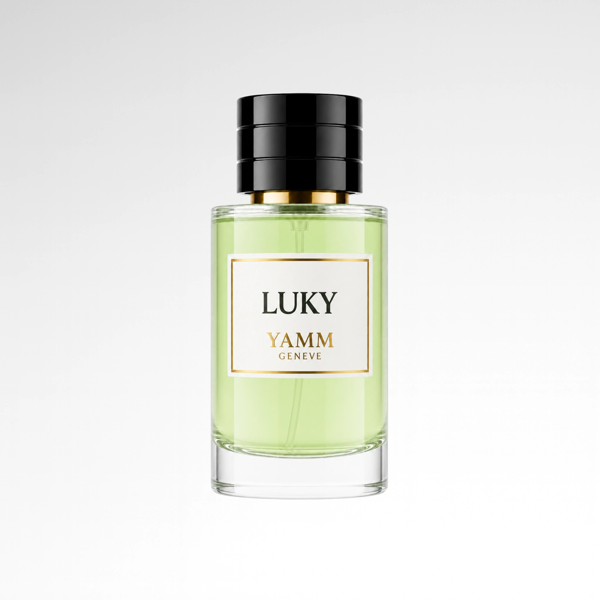 Luky extrait de parfum mixte YAMM Genève inspiré de Lucky aux notes de tête Muguet, cœur Fleurs blanches et fond Ozone visuel 02