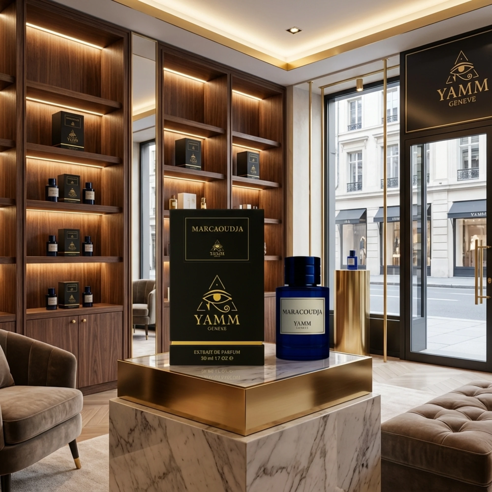Inspiration Oud Maracuja Maison Crivelli - Maracoudja YAMM Genève Mockup Store 1