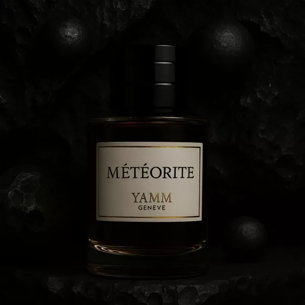 Parfum MÉTÉORITE de YAMM Genève – alternative élégante à Météore de Louis Vuitton, fragrance masculine fraîche et lumineuse