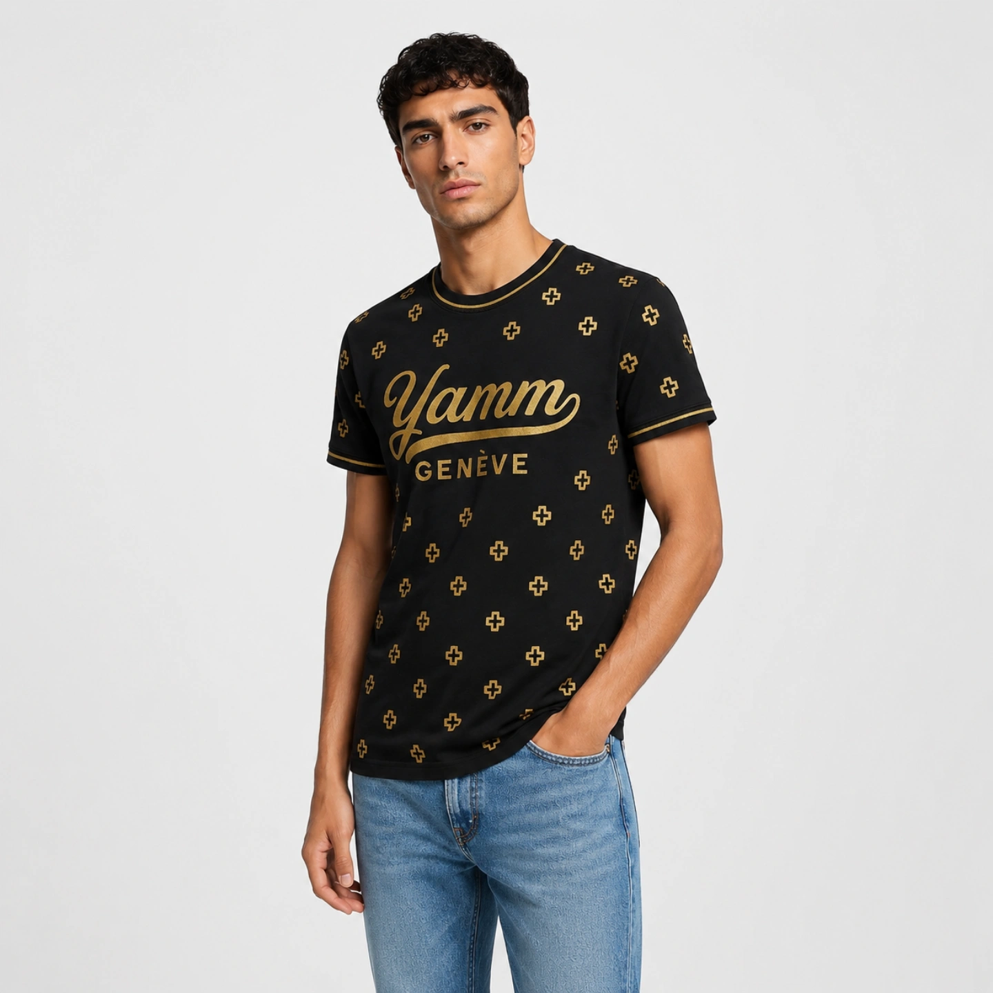 Tee-shirt Swiss Gold – Image 2
