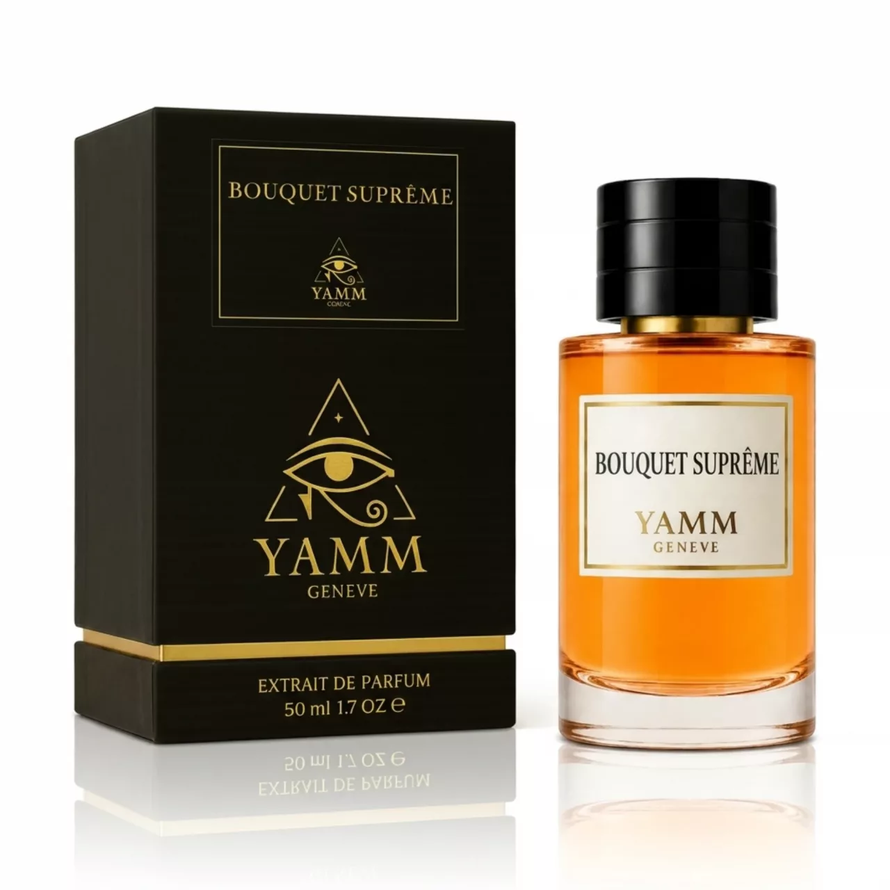 Bouquet Suprême extrait de parfum mixte YAMM Genève inspiré de Suprême Bouquet aux notes de tête Poivre rose, Bergamote, cœur Tubéreuse, Ylang-ylang et fond Ambre, Notes boisées, Patchouli visuel 03