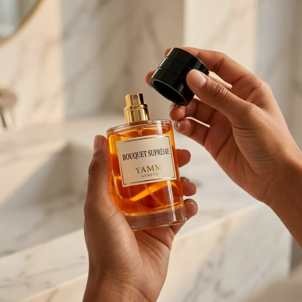Bouquet Suprême extrait de parfum mixte YAMM Genève inspiré de Suprême Bouquet aux notes de tête Poivre rose, Bergamote, cœur Tubéreuse, Ylang-ylang et fond Ambre, Notes boisées, Patchouli visuel 05