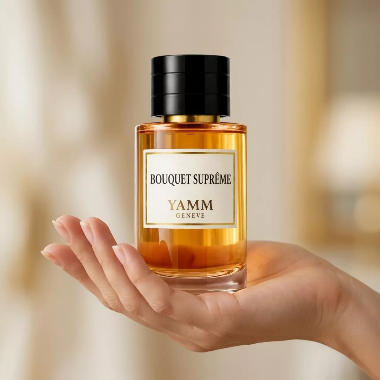 Bouquet Suprême extrait de parfum mixte YAMM Genève inspiré de Suprême Bouquet aux notes de tête Poivre rose, Bergamote, cœur Tubéreuse, Ylang-ylang et fond Ambre, Notes boisées, Patchouli visuel 04