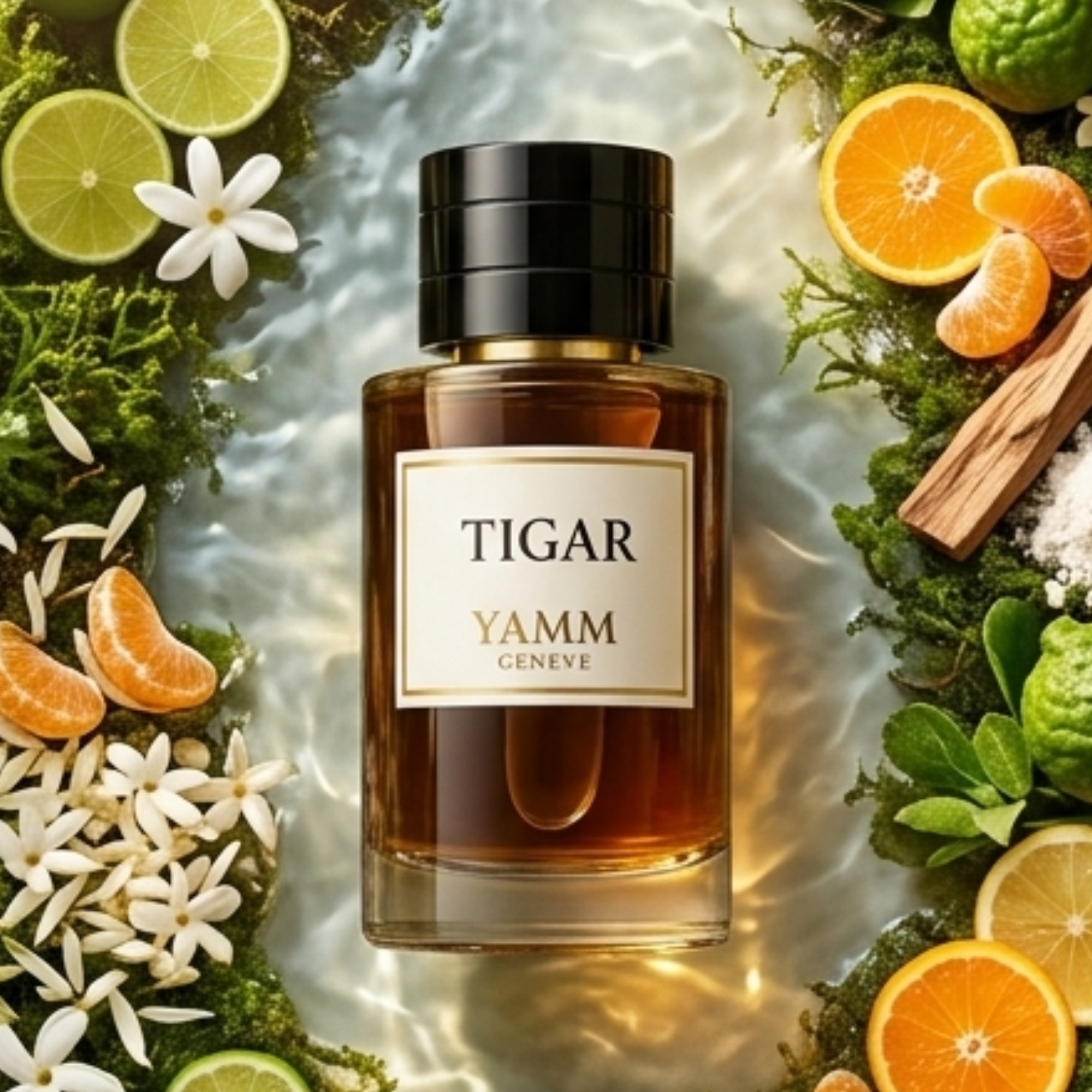 Tigar extrait de parfum homme YAMM Genève inspiré de Tygar aux notes de tête Pamplemousse, cœur Gingembre, Ambrette et fond Ambroxan, Musc, Vétiver, Patchouli visuel 01