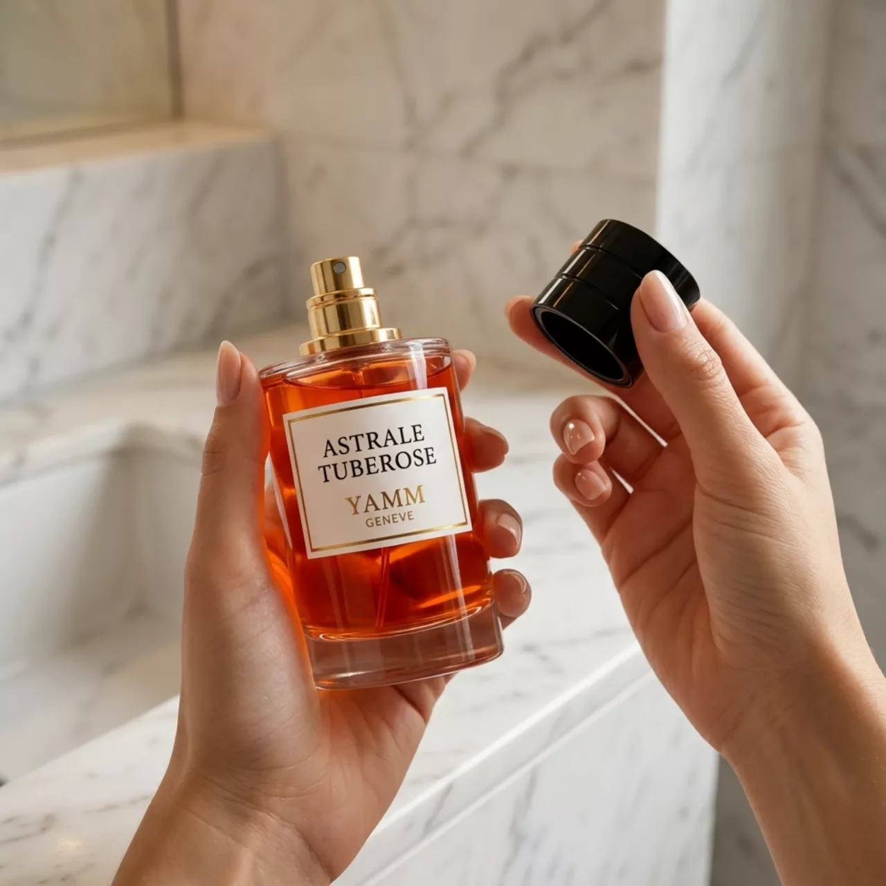 Astrale Tuberose extrait de parfum mixte YAMM Genève inspiré de Tubéreuse Astrale aux notes de tête Cannelle, cœur Tubéreuse, Osmanthus et fond Musc, Vanille visuel 05