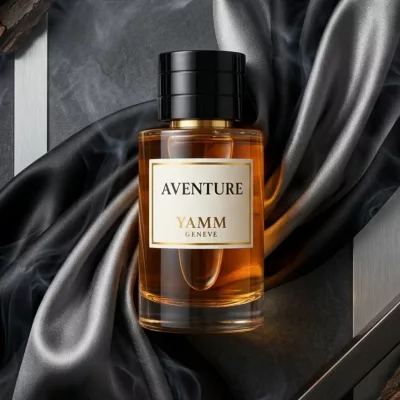 Aventure extrait de parfum homme YAMM Genève inspiré de Aventus aux notes de tête Ananas, Bergamote, Pomme, cœur Jasmin, Bouleau et fond Ambre gris, Musc visuel 01