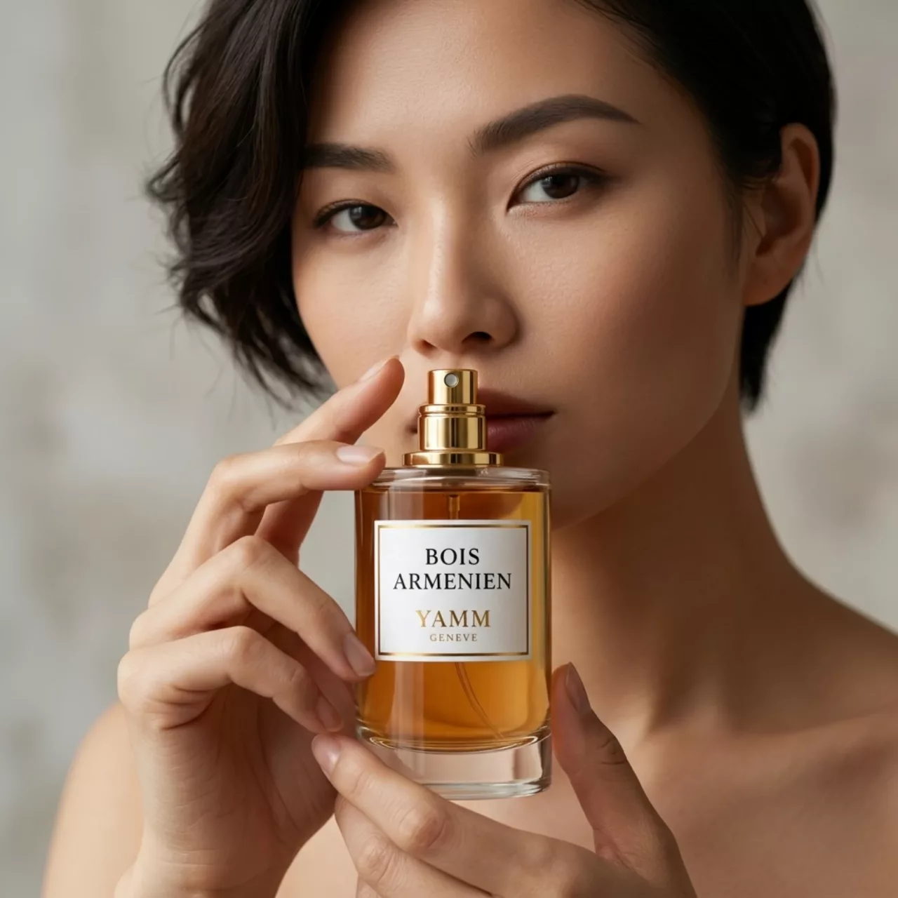 Bois Armenien extrait de parfum mixte YAMM Genève inspiré de Bois d'Arménie aux notes de tête Encens, Iris, Poivre rose, cœur Benjoin, Gaïac, Coriandre et fond Copaïba, Patchouli, Musc blanc visuel 07