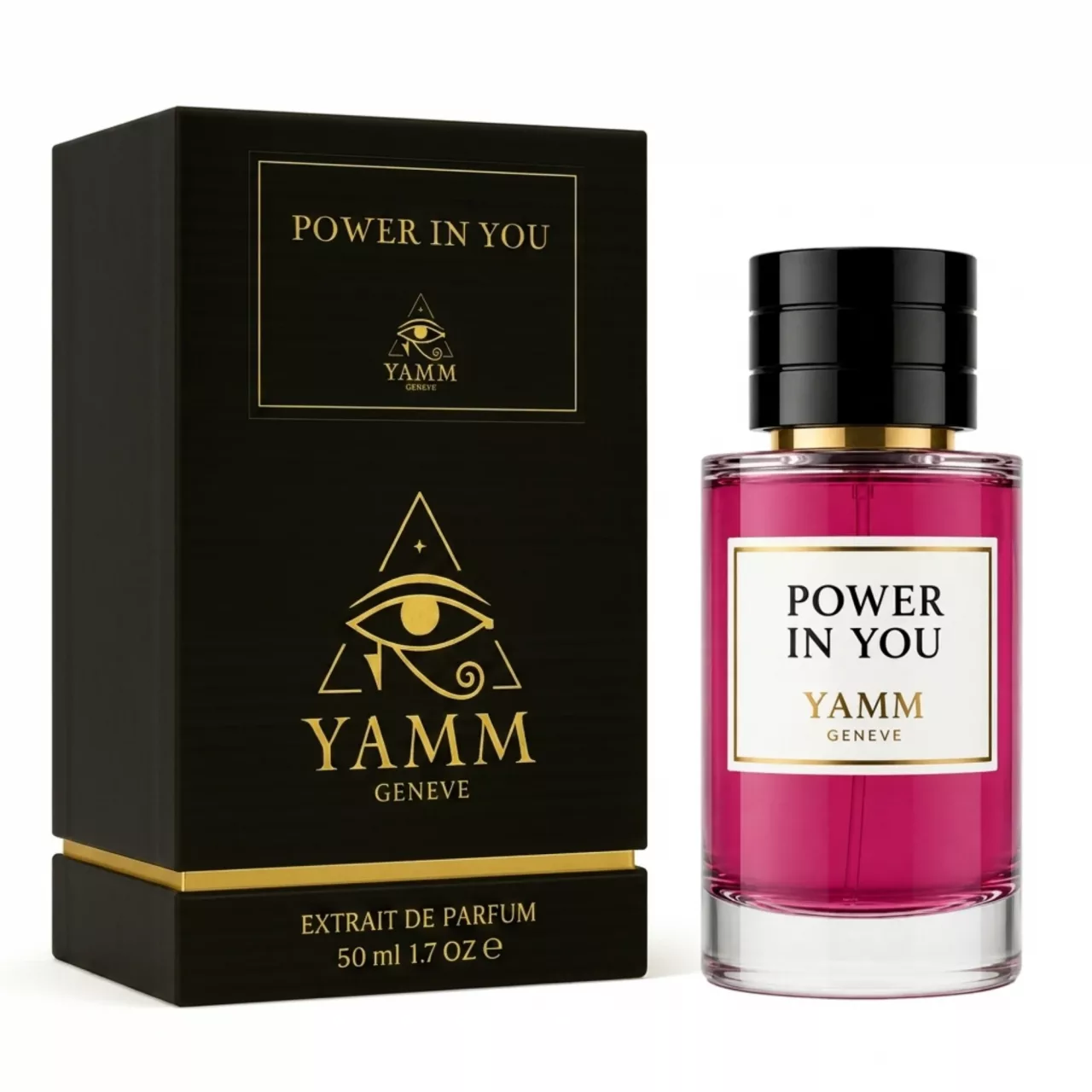 Power In You extrait de parfum femme YAMM Genève inspiré de Power of You aux notes de tête Fruit de la passion, Bigarade, Citron, cœur Frangipanier, Notes solaires et fond Vanille de Madagascar, Benjoin, Ciste visuel 03