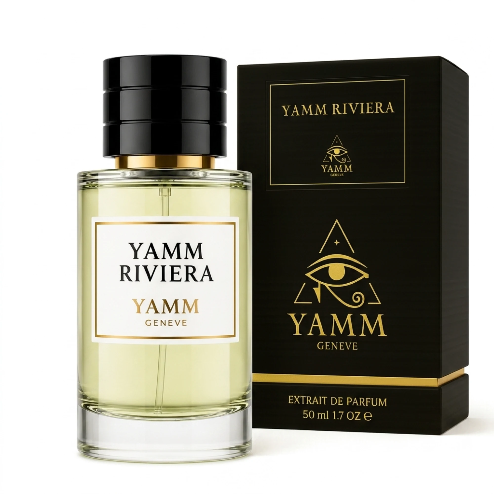 YAMM Riviera extrait de parfum mixte YAMM Genève inspiré de Dioriviera aux notes de cœur Notes vertes et fond Rose visuel 03