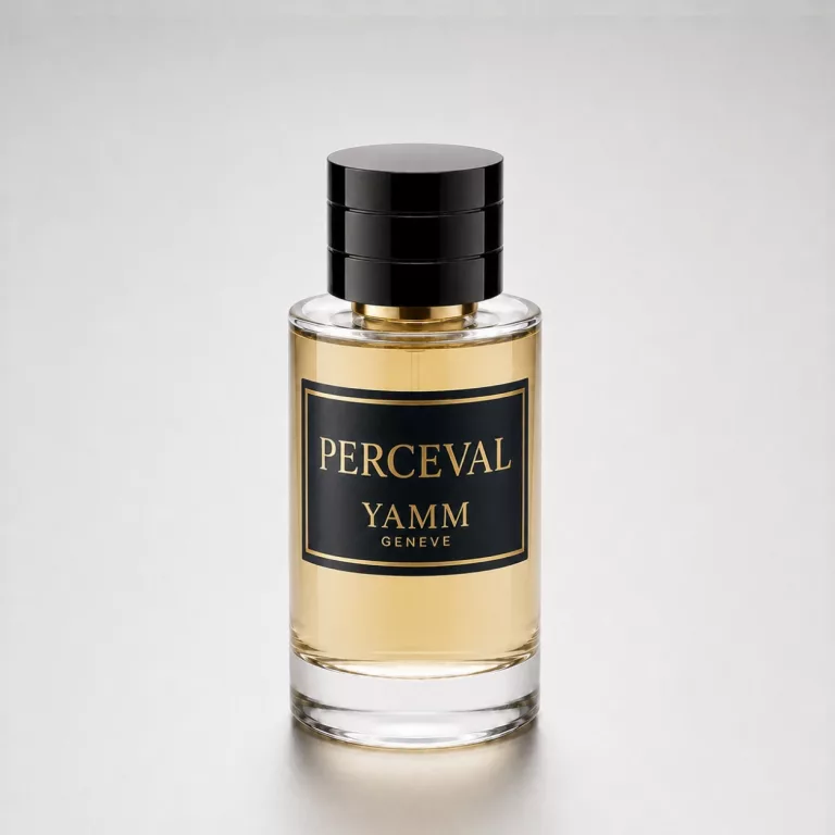 Perceval extrait de parfum homme YAMM Genève inspiré de Percival aux notes de tête Lavande, Mandarine, Bergamote, Géranium, cœur Hedione, Jasmin, Violette, Coriandre, Cannelle et fond Musc, Ambroxan, Amberwood, Clearwood, Sapin baumier visuel 01