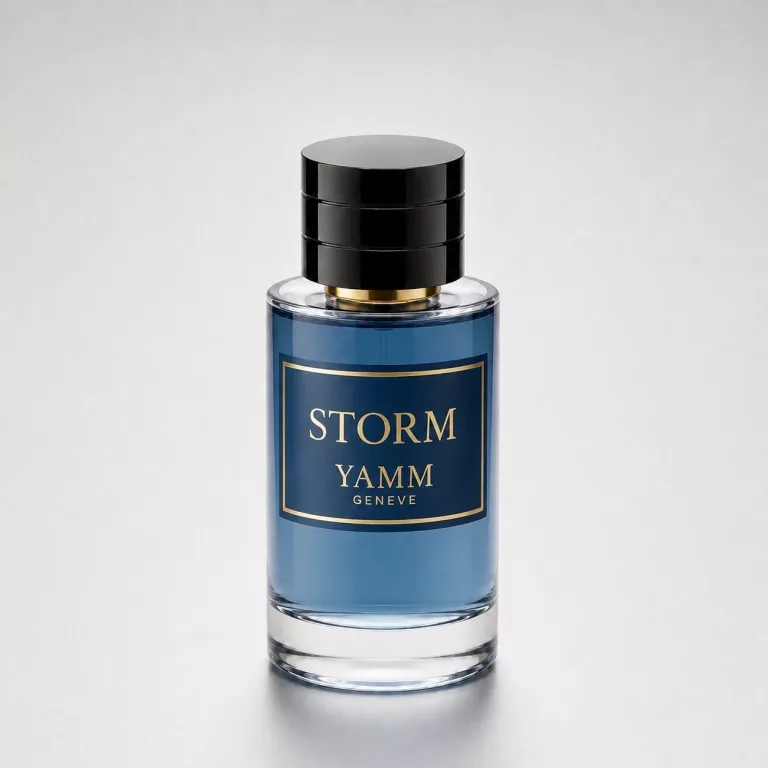 Storm extrait de parfum homme YAMM Genève inspiré de Orage aux notes de tête Bergamote, Pamplemousse, cœur Hedione, Iris poudré, Poivre et fond Vétiver de Java, Patchouli, Iso E Super, Musc blanc visuel 01
