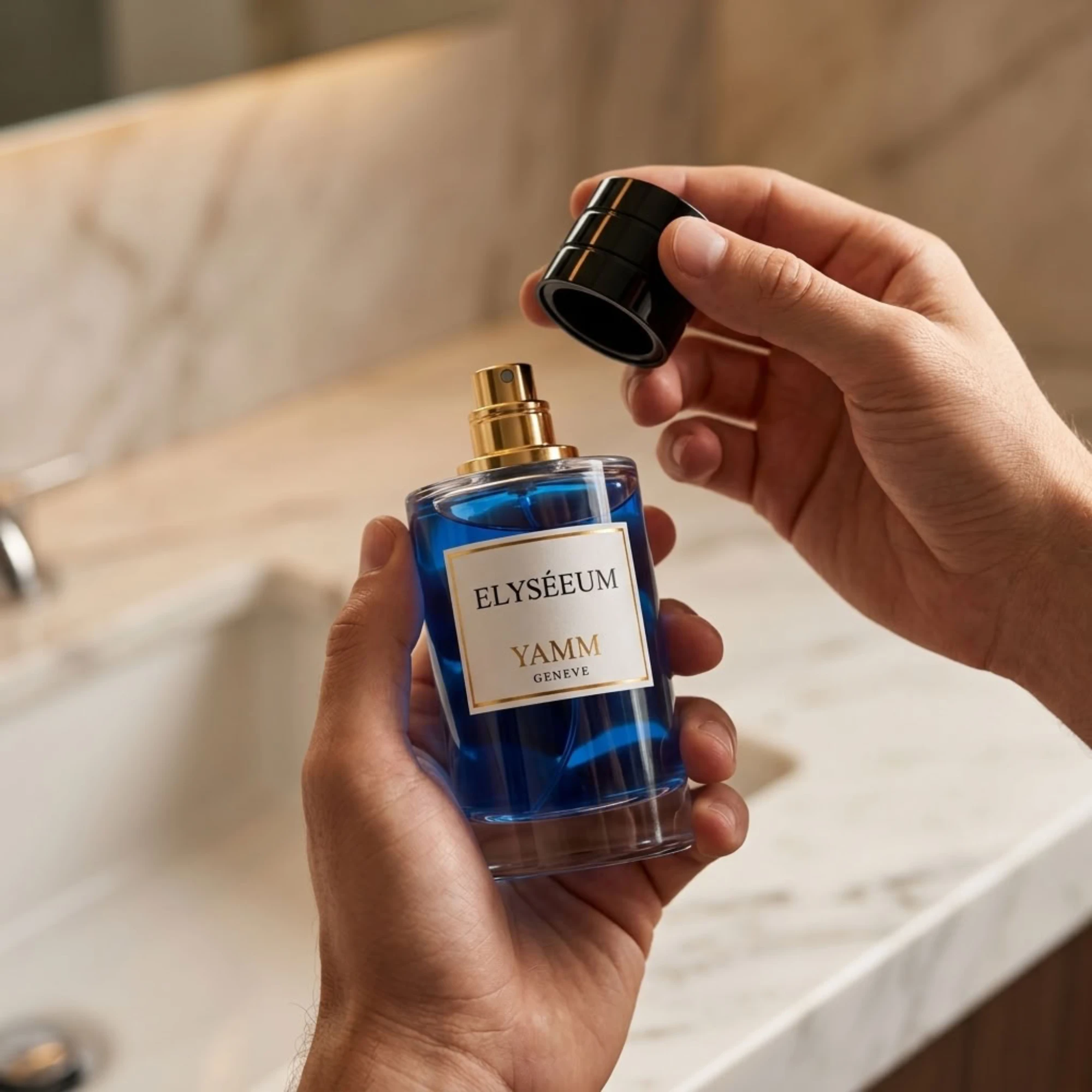 Elyséeum extrait de parfum homme YAMM Genève inspiré de Elysium Pour Homme Parfum Cologne Roja Dove aux notes de tête Pamplemousse, Citron, Bergamote, Citron vert, Thym, Armoise, Férule gommeuse, cœur Vétiver, Baies de genévrier, Cassis, Pomme, Cèdre, Poivre rose, Huile essentielle de cypriol, Muguet, Jasmin, Rose et fond Ambre gris, Cuir, Vanille, Benjoin, Ciste visuel 05