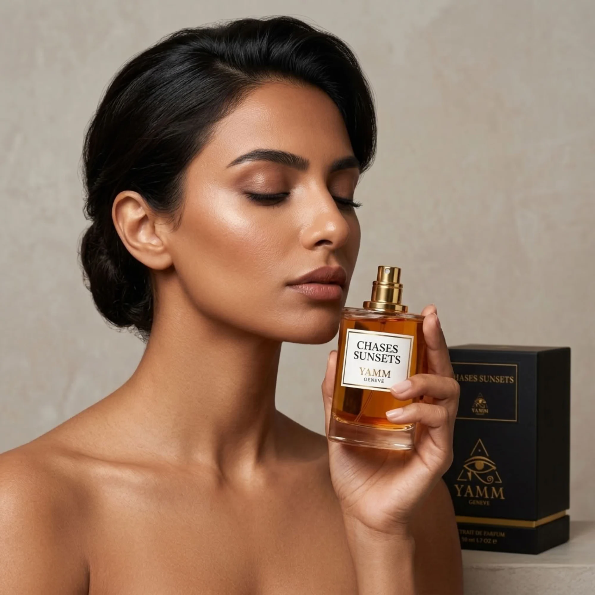 Chases Sunsets extrait de parfum mixte YAMM Genève inspiré de Chasing Sunsets aux notes de tête Mangue, Cardamome du Guatemala, cœur Tubéreuse, Notes solaires et fond Bois de santal, Vanille visuel 04