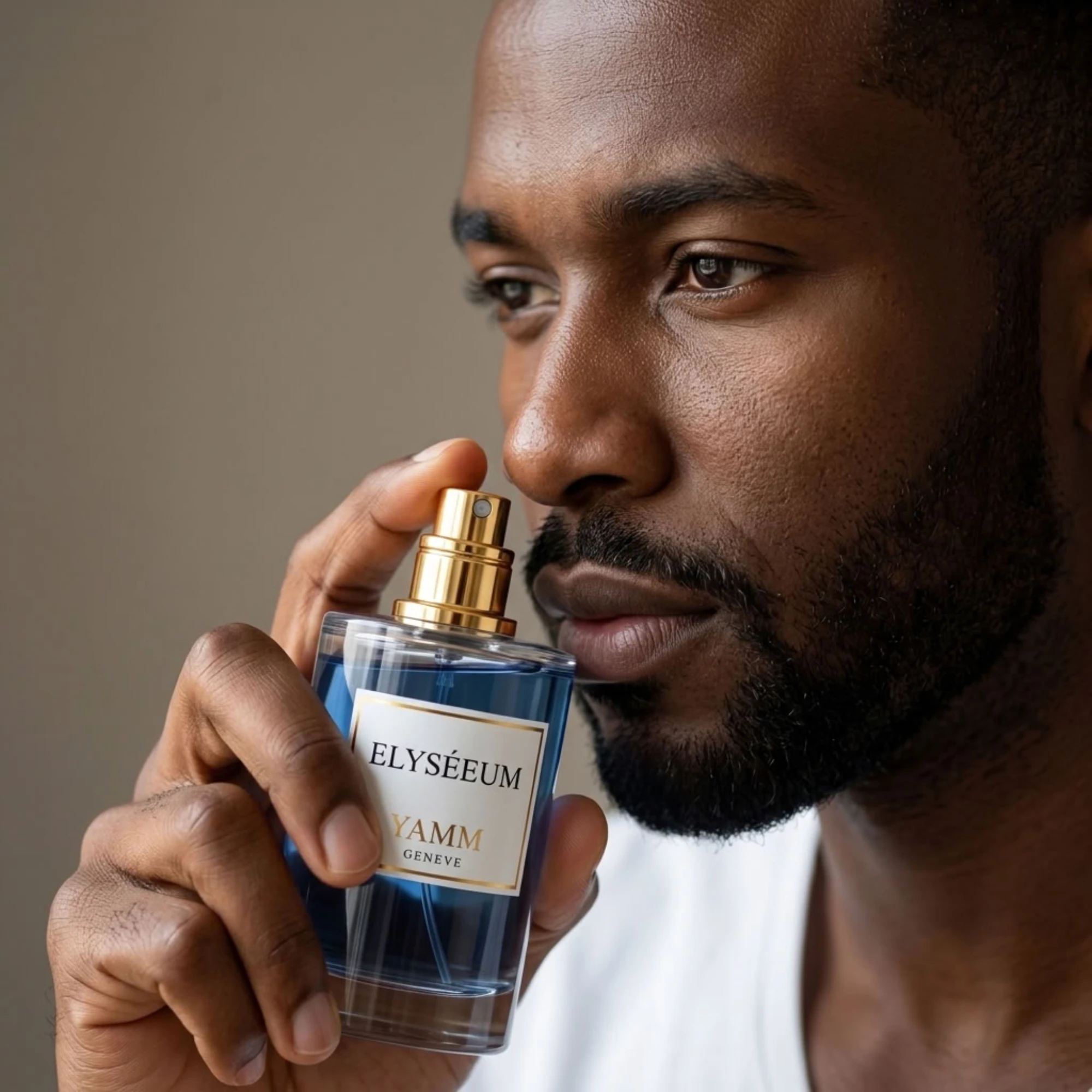 Elyséeum extrait de parfum homme YAMM Genève inspiré de Elysium Pour Homme Parfum Cologne Roja Dove aux notes de tête Pamplemousse, Citron, Bergamote, Citron vert, Thym, Armoise, Férule gommeuse, cœur Vétiver, Baies de genévrier, Cassis, Pomme, Cèdre, Poivre rose, Huile essentielle de cypriol, Muguet, Jasmin, Rose et fond Ambre gris, Cuir, Vanille, Benjoin, Ciste visuel 06