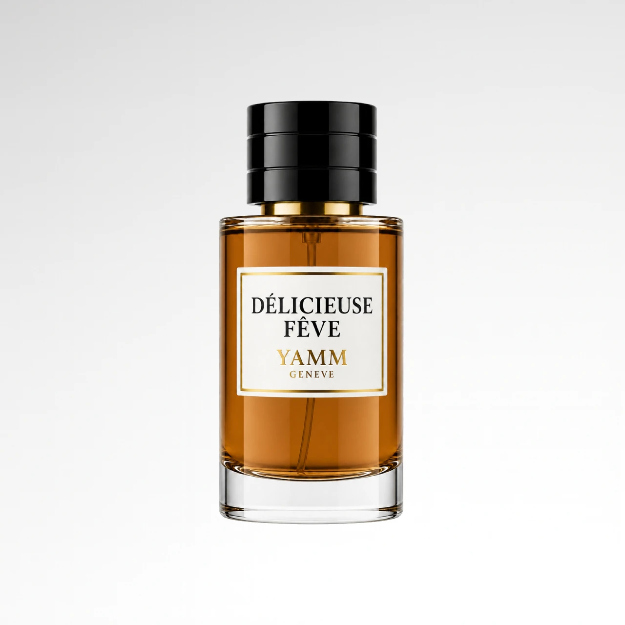 Délicieuse Fêve extrait de parfum mixte YAMM Genève inspiré de Fève Délicieuse (2018) aux notes de tête Lavande, Menthe, Bergamote de Calabre, cœur Cerise, Freesia, Jasmin et fond Fève de tonka, Vanille de Madagascar, Caramel, Chocolat noir, Benjoin, Cuir, Bois de santal, Noix de coco, Cèdre visuel 02